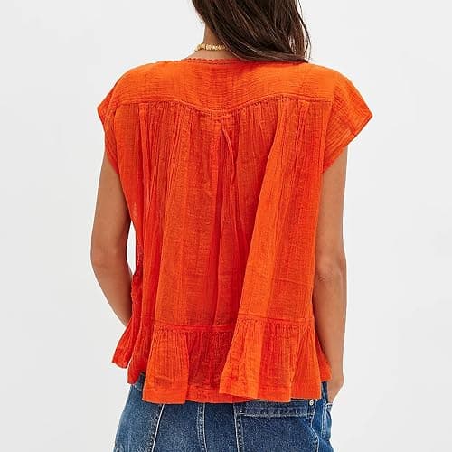 Women Y2k Semi Sheer Blouse Shirt Lace Trim Button Down Short Sleeve Round Neck Casual Going Out Tops Streetwear thumbnail 3