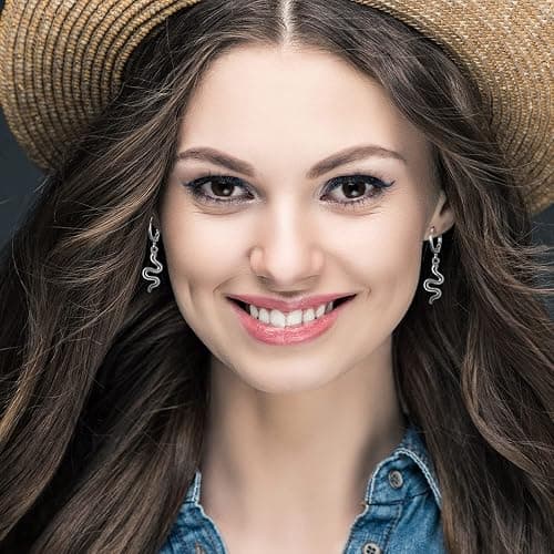 AIDSOTOU Small Butterfly Star Hoop Earrings Set for Women Girls Mini Huggie Hoop Earrings with Dangle Charms thumbnail 3