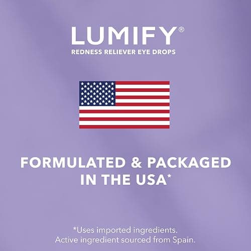 LUMIFY Eye Drops for Red Eyes, Redness Reliever for Brighter Looking Eyes, Works in 1 Minute & Lasts Up to 8 Hours, Eye Drops, 0.08 Fl Oz (2.5 mL) thumbnail 7