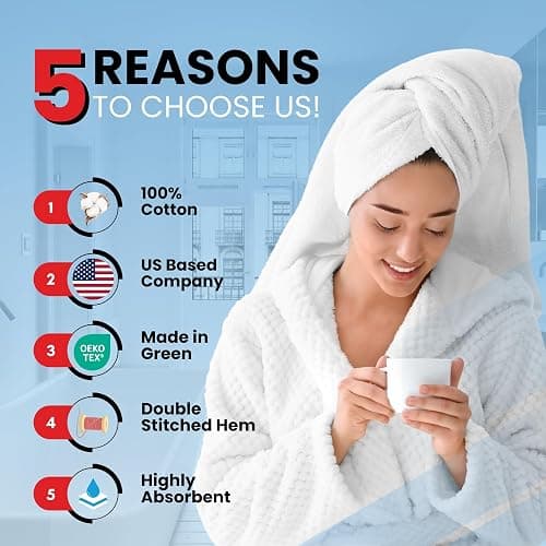 Infinitee Xclusives 100% Cotton Luxury Bath Towels Set of 2 (27x54 Inches), Soft, Absorbent, Quick Dry, Perfect Towels for Bathroom, Gym, Spa & Hotel |Brilliant White| - Bath Towels - 2 pack - Brilliant White thumbnail 4