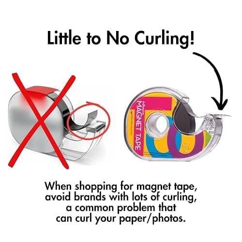 Dowling Magnets Adhesive Magnet Tape, 1 roll (25 ft x .75 in) in Dispenser, Thin Dark Gray, for Paper and Photos. Item 735001 thumbnail 4