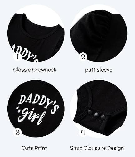 grehava Baby Girl Romper Set and Bell Bottom Pant with Bow Headband Infant Fall Outfit 6-18 Month thumbnail 4