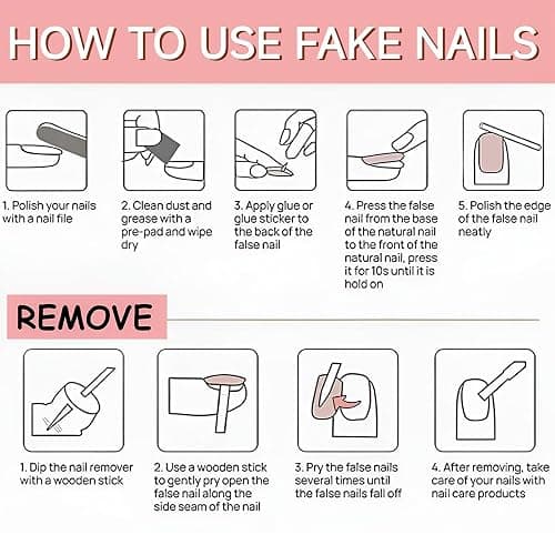 Tastetreasure 30Pcs Almond Press on Nails, Pink French Cat Eye Fake Nails with Bows Polka Dots Music Notes, Cute Lace Vine Stick on Nails for Women, Gel Acrylic False Nails with Jelly Glue Kit thumbnail 7
