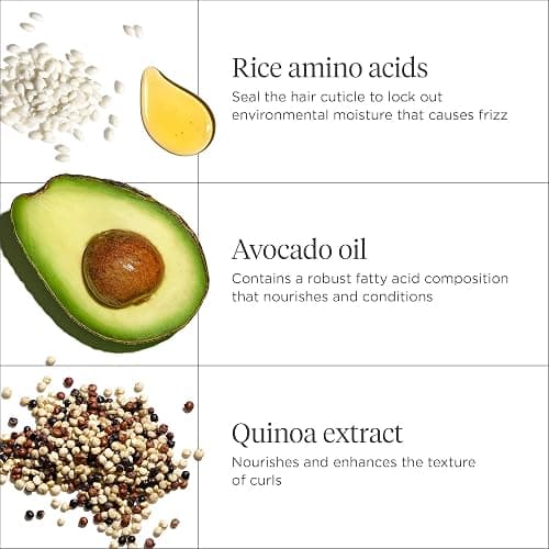 Briogeo Curl Charisma Rice Amino + Avocado Hydrating & Defining Mask, Hair Mask for Wavy, Curly, and Coily Hair, Deeply Nourishes and Defines Curl Pattern, Protein-Free, Vegan, Cruelty-Free thumbnail 3