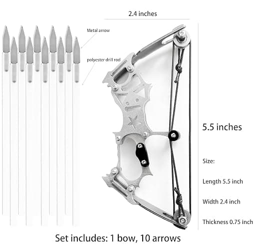 Archery Bow Set Left and Right Hand Compound Bow Hunting Bow Metal Material Catapult RH/LH for Practice Archery thumbnail 2
