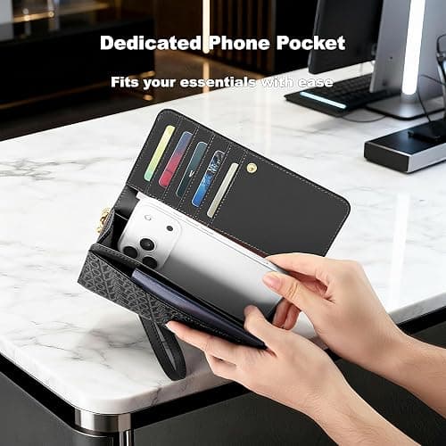 VelaStyle Womens Wallet, RFID Blocking Wristlet Wallets for Women, thumbnail 8