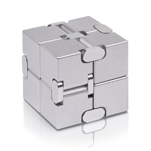 JOEYANK Fidget Cube New Version Fidget Finger Toys - Metal Infinity Cube Prime for Stress and Anxiety Relief/ADHD, Ultra Durable Sensory Gifts for Adults and Teens Kids - Image 1