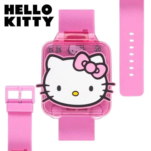 Hello Kitty Kids Educational Watch with Interactive Learning Games, 10 Digital Faces, Alarm, Stopwatch, Timer & Time Teacher, Fun Touchscreen Smart Watch for Girls Ages 6+ Fits Wrists 5.5"-8" thumbnail 4