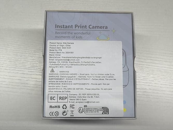 Kids Instant Digital Cameras for Boys and Girls, 1080P HD Dual-Lens Selfie Digital Camera with Print Paper & 32G Card, Christmas Birthday Gifts Toys for Toddler and Teenagers Age 3-16 Years Old thumbnail 9