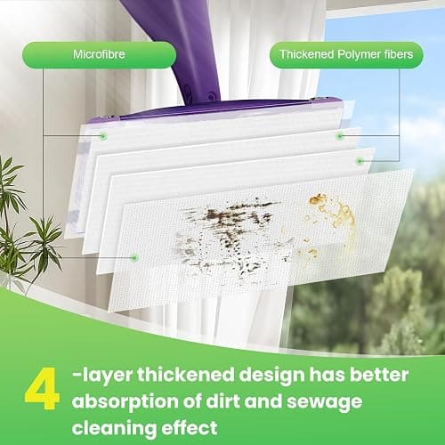 Chyodi 42 Count Disposable for Swiffer Wet Pads Refill Replacement for Swiffer WetJet Spray Mop, Extra Strong Dirt Locking and Water Absorbent, Powerful Stain Removal thumbnail 2