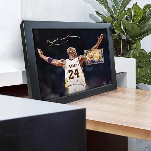 sufenvera Signed Kobe Bryant Film Photo Collage,Kobe Memorabilia Framed Poster Gifts for Basketball Fans on Birthday/Christmas/Father's Day 10x8 Inches thumbnail 3