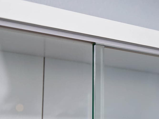 Inter Link Vitrine Collection pour Figurines vitrine Murale Blanche 80x60cm | Idéale pour les collectionneurs vitrine murale en MDF et verre pour mettre les figurines à l'abri de la poussière thumbnail 6