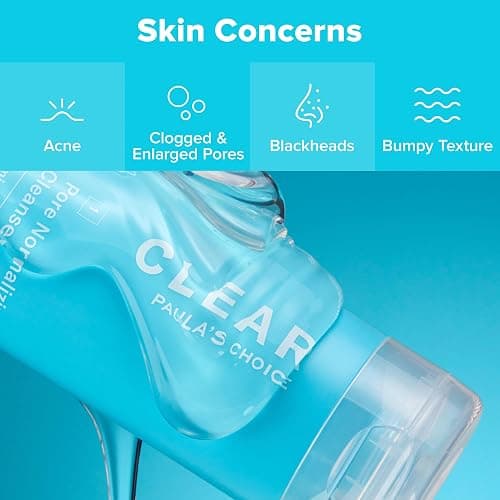 Paula's Choice CLEAR Pore Normalizing Facial Cleanser, Acne Daily Face Wash, Salicylic Acid Face Cleanser for Clogged & Enlarged Pores, Redness, Suitable for Blackhead-Prone Skin Fragrance Free thumbnail 4