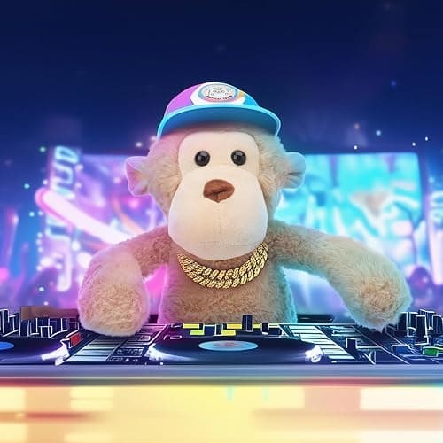 Apricot Lamb Toys Plush Light Brown Monkey Stuffed Animal Soft Cuddly Perfect for Child （Light Brown Monkey,9 Inches） thumbnail 2