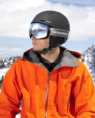 RIOROO Skihelm, Skihelme Herren Damen Jugendliche Größenverstellbar,Warme Flusen-Ohrpolster Snowboardhelm,Leichter Ski Helm mit Verstellbarem Belüftungssystem,Kompatibel mit Einer Skibrille thumbnail 6