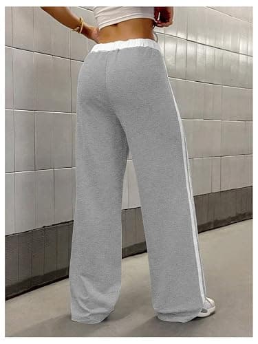 SOLY HUX Women's Baggy Sweatpants Wide Leg Ed Hardy Sweatpant Y2k Drawstring Pants Streetwear thumbnail 2