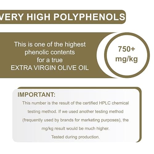 P.J. KABOS 2025 Gold Award Winner, Very High Phenolic (750+ mg/kg), USDA Organic Greek Extra Virgin Olive Oil, Kosher, Greece, Cold Extracted, 16.9oz, “Family Reserve Organic - Robust” - 16.9 Fl Oz (Pack of 1) thumbnail 4