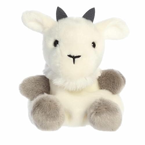 Aurora® Adorable Palm Pals™ Jenny Mountain Goat™ Stuffed Animal - Fun Collectible Plush for Kids and Adult Collectors - Perfect for Decorating Rooms and Birthday Gifts - White 5 Inches - Image 1