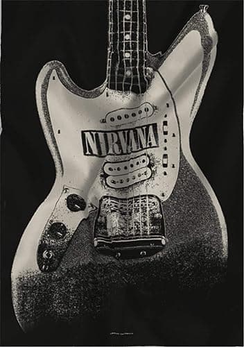 Heart Rock Licensed Flag Nirvana-Jag Stang, Fabric, Multicoloured, 110 X 75 X 0.1 cm thumbnail 2