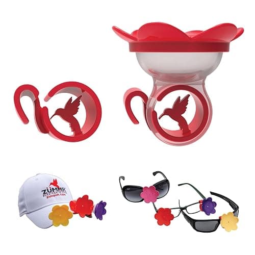 ZUMMR Hummingbird Ring Starter Kit (Red) - Hand Feed Hummingbirds Right in Your Backyard. Get up Close and Personal with Nature. Proudly Made in The U.S.A. - The Original thumbnail 7