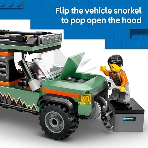 LEGO City Off-Road 4x4 Mountain Truck Toy - Building Toy Set for Kids, Boys and Girls, Ages 6+ - Fun Gift Idea for Birthdays and Holidays - with Adventurer Minifigure and Accessories - 60447 thumbnail 4