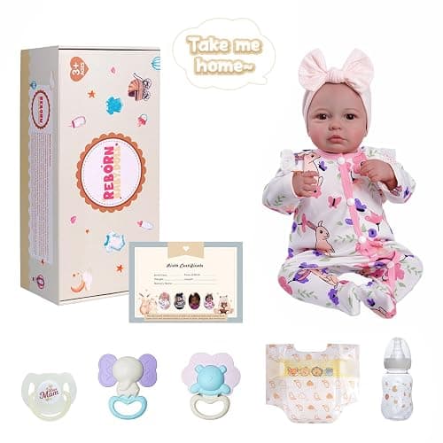 BABESIDE Reborn Baby Dolls - 20-inch Cute Soft Vinyl Realistic Baby Doll Real Life Baby Dolls with Complete Accessories Perfect for Cuddling, Playtime, and Gift Giving thumbnail 6