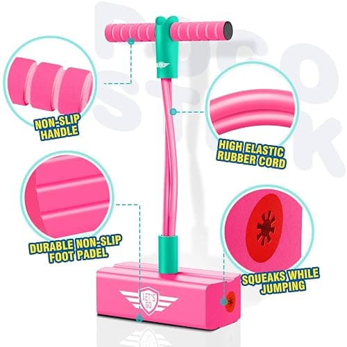 CUUGO LET'S GO! CG Jumping Promotes Growing Taller- Pogo Stick Foam Pogo Jumper for Kids, Toys for 3-12 Year Old Boys Girls Outdoor Toys Indoor Toys Fun Gifts Christmas Stocking Stuffers Gifts thumbnail 4