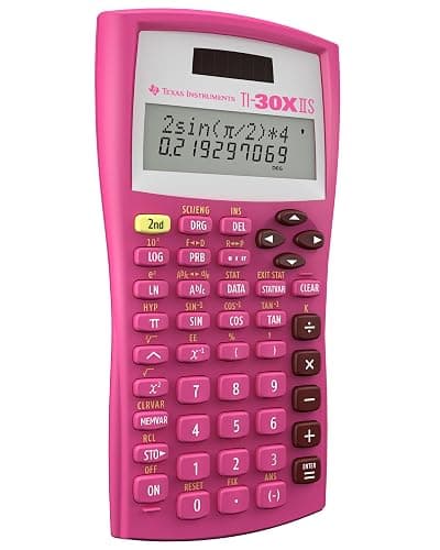 Texas Instruments TI-30X IIS 2-Line Scientific Calculator, Pink thumbnail 3