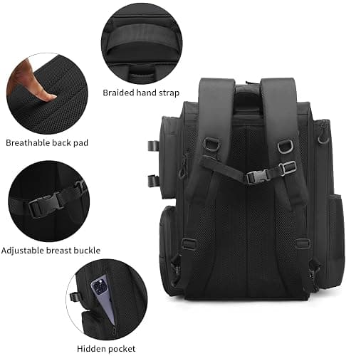 WANOON Fishing Backpack, fishing bag with Rod Holders. Large tackle Backpack Strong Materials thumbnail 7