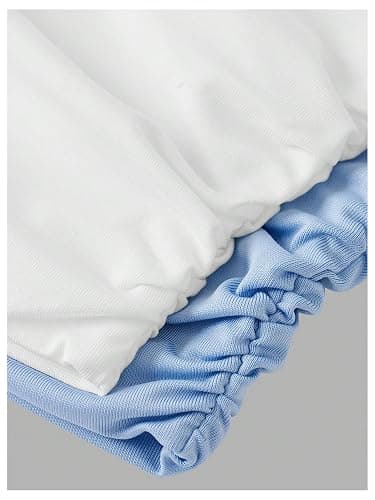 Milumia Girl's 2 Pack Tube Top Ruched Strapless Sleeveless Basic Casual Cute Bandeau Tops thumbnail 5