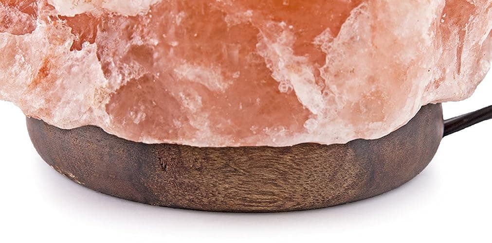 Himalayan Dimmable, Natural Himalayan Crystal Rock Salt Lamp Pink Light, Hand Crafted Wooden Base Direct from Foothills of The Himalayas Home Decor, Night Light & Gifts thumbnail 5