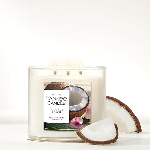 Yankee Candle Coconut Beach, Scented Candle, 14.5oz 3-Wick Candle Jar with up to 40 Hours Burn Time, Giftable thumbnail 4