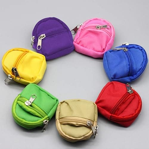 SOTOGO 10 Pieces Doll Zipper Backpack Mini Baby Dolls Backpack Girl Dolls Accessory Bags and American Doll Accessories thumbnail 5