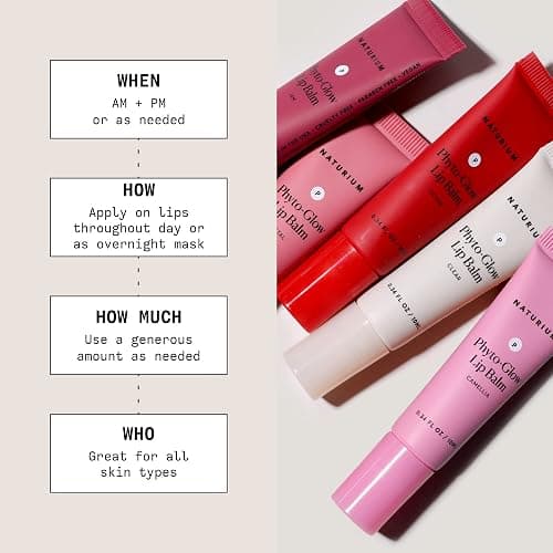 Naturium Phyto-Glow Lip Balm | With Shea Butter & Squalane, Sheer Tinted Colour | 0.34 FL OZ / 10 ml, Camellia thumbnail 5