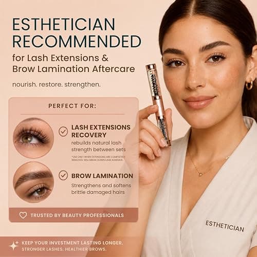Organic Castor Oil Lash Serum for Eyelash Growth Serum and Eyebrow Growth | Made in USA 100% Pure Hexane Free Cold Pressed Castor Oil Lash Conditioner Eyelash Serum, Eyebrow Serum for Full Lashes/Brows thumbnail 6