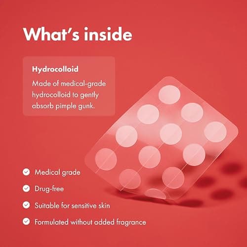 Mighty Patch Original patch from Hero Cosmetics – The #1 Hydrocolloid Acne Pimple Patch for Shrinking Zits and Whiteheads in 1 use; Nighttime Spot Stickers for Face and Skin (72 Count) thumbnail 6