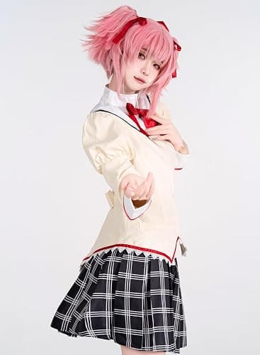 OSIAS Puella Magi Madoka Magica Kaname Madoka Uniform Cosplay Costume thumbnail 5