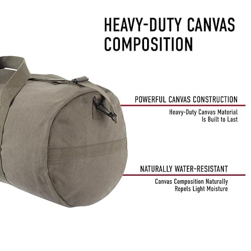 Rothco Heavy-Duty Canvas Shoulder Duffle Bag - Rugged Travel Gym Gear Equipment Bag thumbnail 6