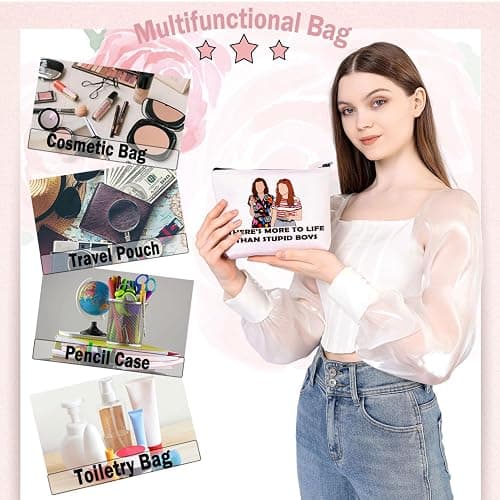 BDPWSS Scary Movie Merchandise Makeup Bag There's More To Life Than Stupid Boys Horror TV Show Gift Scary Movie Fan Gift (Stupid Boys) thumbnail 6