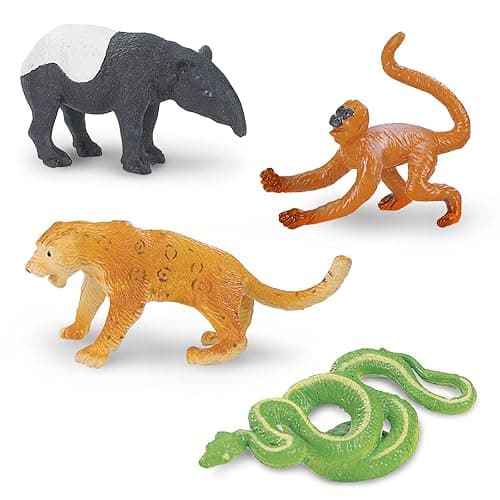 Safari Ltd. Rainforest TOOB - 11 Figurines: Macaw, Frogs, Toucan, Iguana, Monkey, and More - Educational Toy Figures For Boys, Girls, and Kids Ages 3+ thumbnail 6