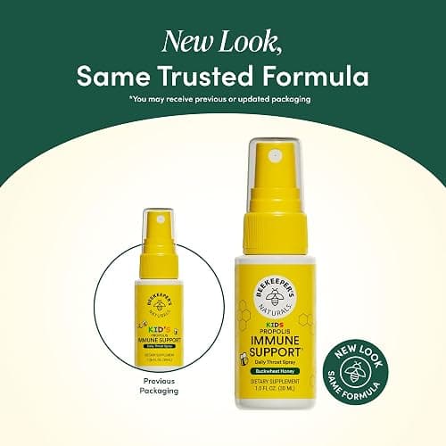 BEEKEEPER'S NATURALS Kids Propolis Throat Spray, 1.0 oz, Pack of 1｜Natural Immune Support & Sore Throat Relief, Has Antioxidants, Gluten-Free thumbnail 8