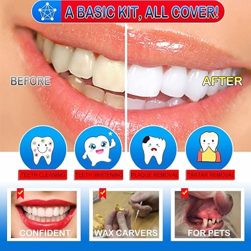 G.CATACC Dental Tools, Dental Pick Teeth Cleaning Tools Hygiene Kit, Plaque Remover for Teeth, Professional Stainless Steel Tooth Scraper Plaque Tartar Cleaner - with Case thumbnail 3