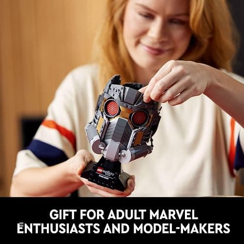 LEGO Marvel Star-Lord's Helmet Set 76251, Collectible Model Kit for -Adults to Build, Home Décor Creative Activity, Gift Idea thumbnail 6