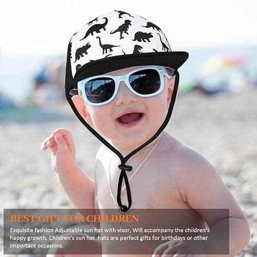 Kids Baseball Hat Visor, Toddler Boy Girl Sun Protection Hat Cotton Hats,Sun Hat for Baby Little Girls Boys Children thumbnail 6