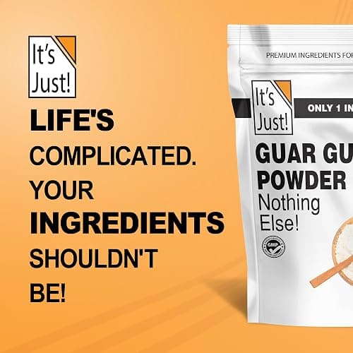 It's Just - Guar Gum, Gluten-Free, Non-GMO, Plant-Based Thickener & Binder, Thickens Cold Items, Keto Baking, Substitute Xanthan Gum, 8oz thumbnail 9
