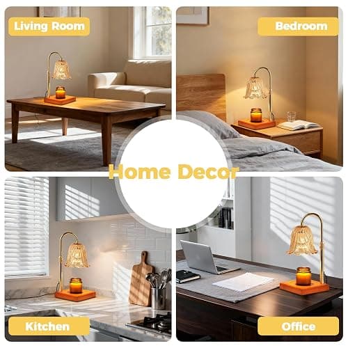 GODONLIF Candle Warmer Lamp with Timer Dimmable, Birthday Gifts for Women Mom, House Warming Gifts New Home Decor, Wax Melt Warmer for Jar Candles | Dimmable, with Timer, for Jar Candles, Birthday Gifts for Women Mom, House Warming Gifts, New Home Decor thumbnail 7