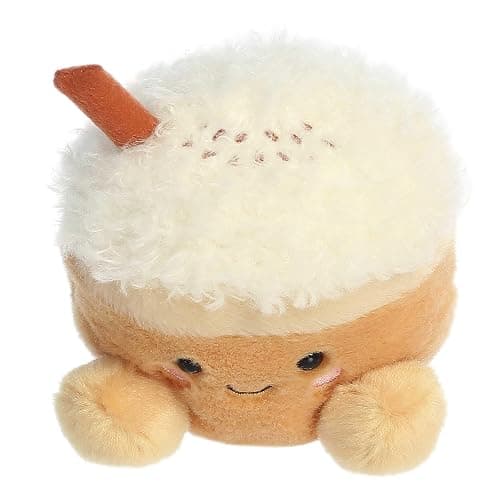 Aurora Palm Pals 5" Speckle Pumpkin Spice Latte Festive Plush | Bean-filled understuffed bodies with collectible personalities thumbnail 6