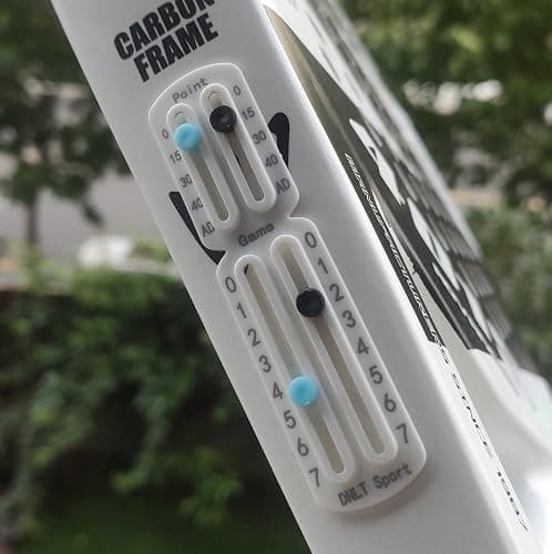 FUMELPRO Score Keeper for Tennis Racket and Padel,Easily Mounted Small Score Board to Keep Score of Points.numbers carved by Laser, bonded with strong Adhesive without Falling off,the Best Tennis Gift thumbnail 5