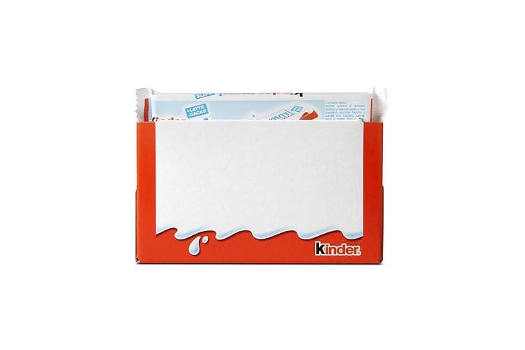 Kinder Chocolate Bulk Box - Fine Milk Chocolate Bars with Creamy Milky Filling - 20 Packs x 6 Bars (126g each) - Wholesale Case (120 Bars Total) thumbnail 3