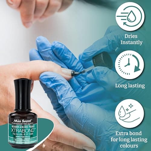 Mia Secret XTRABOND No-Burn Acid-free Primer 1/2 oz. for Acrylic and UV Gels thumbnail 7